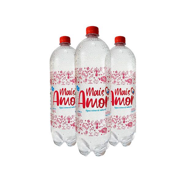 Água Mineral Natural Água Mais Amor - 1,5L com gás